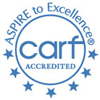CARF - Aspire to Excellence, accredited seal